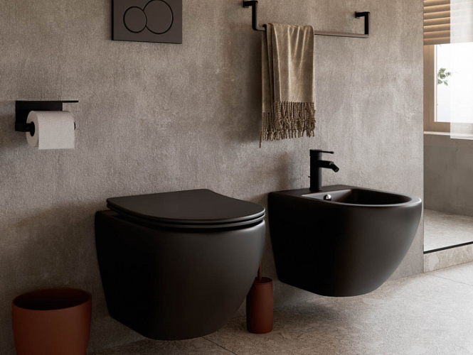 Подвесной унитаз CERAMICANOVA Metropol Rimless CN4002MB