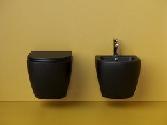 Подвесной унитаз CERAMICANOVA Metropol Торнадо безободковый CN4002TMB