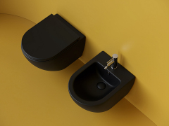 Подвесной унитаз CERAMICANOVA Metropol Торнадо безободковый CN4002TMB