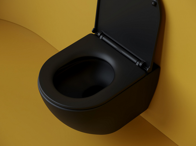 Подвесной унитаз CERAMICANOVA Metropol Торнадо безободковый CN4002TMB