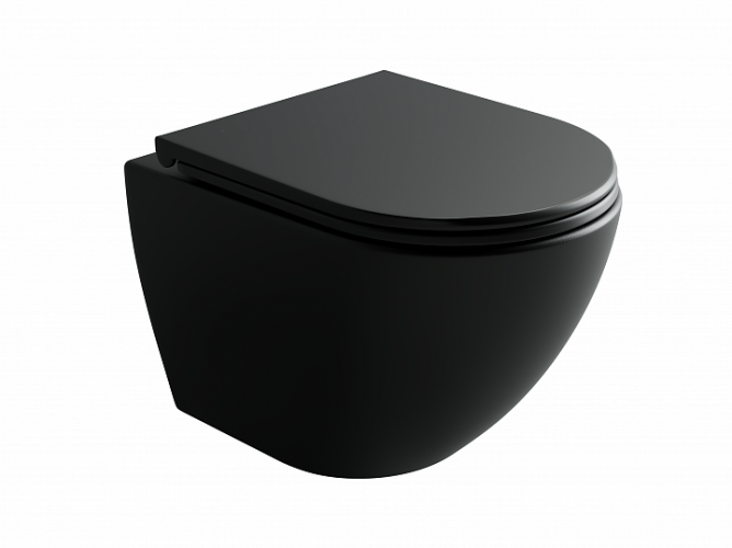 Подвесной унитаз CERAMICANOVA Metropol Торнадо безободковый CN4002TMB