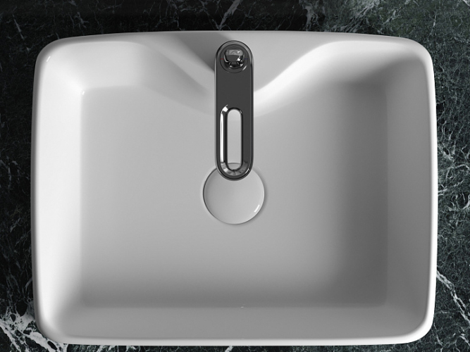 Умывальник CERAMICANOVA Element чаша накладная прямоугольная CN6033
