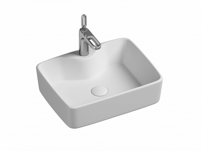 Умывальник CERAMICANOVA Element чаша накладная прямоугольная CN6033