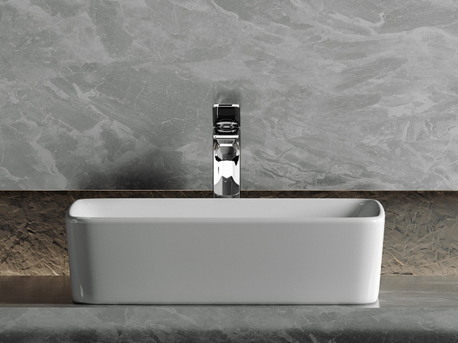 Умывальник CERAMICANOVA Element чаша накладная прямоугольная CN6037