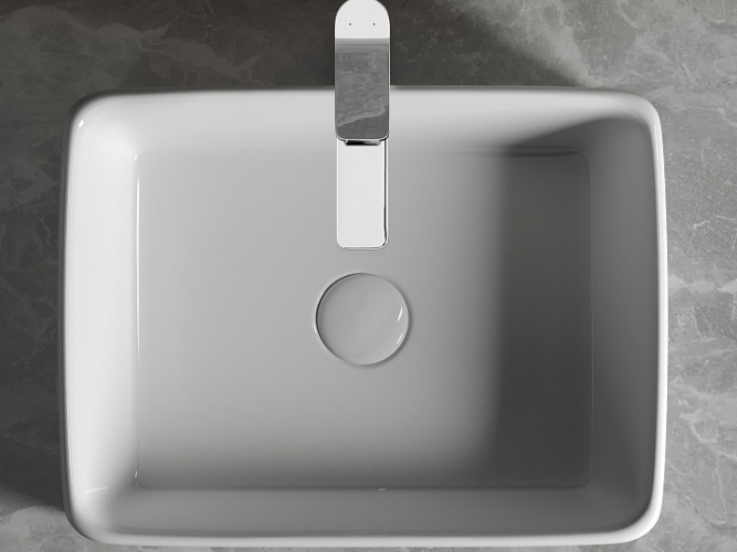 Умывальник CERAMICANOVA Element чаша накладная прямоугольная CN6037