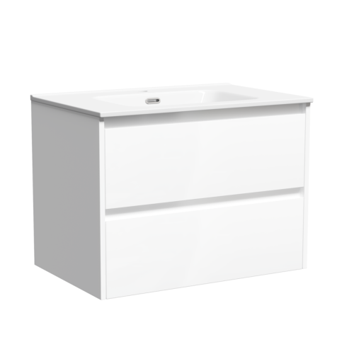 Тумба подвесная SANCOS Libra под раковину, белый глянец 690х450х500мм, LB70W