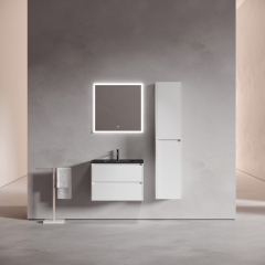 Тумба подвесная SANCOS Libra под раковину, белый глянец 690х450х500мм, LB70W