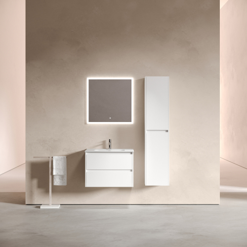 Тумба подвесная SANCOS Libra под раковину, белый глянец 690х450х500мм, LB70W