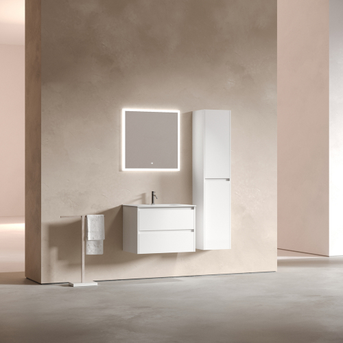 Тумба подвесная SANCOS Libra под раковину, белый глянец 690х450х500мм, LB70W