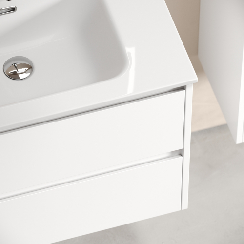 Тумба подвесная SANCOS Libra под раковину, белый глянец 690х450х500мм, LB70W