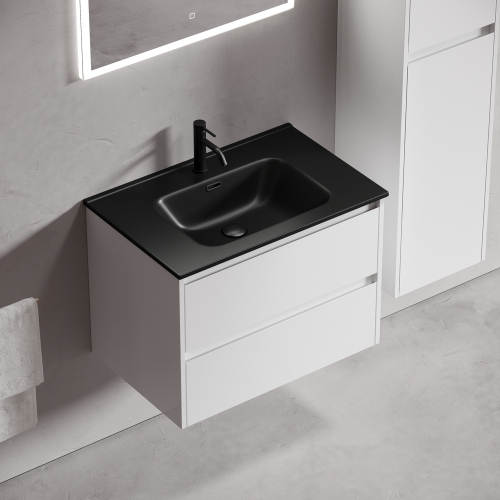 Тумба подвесная SANCOS Libra под раковину, белый глянец 690х450х500мм, LB70W