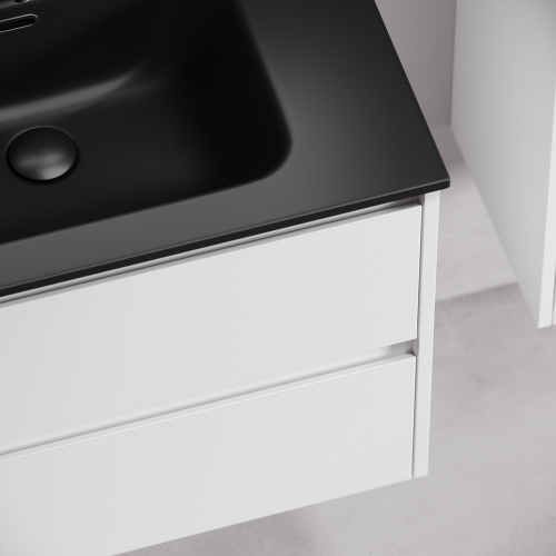 Тумба подвесная SANCOS Libra под раковину, белый глянец 690х450х500мм, LB70W