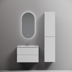 Тумба подвесная SANCOS Folk 690х445х500, c двумя ящиками оснащенными доводчиками, Bianco,FL70W