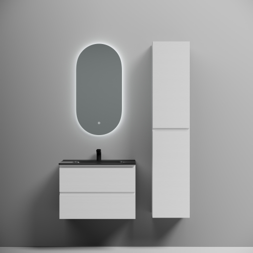 Тумба подвесная SANCOS Folk 690х445х500, c двумя ящиками оснащенными доводчиками, Bianco,FL70W