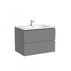 Тумба подвесная SANCOS Folk 690х445х500, c двумя ящиками оснащенными доводчиками, Ergraut soft,FL70ES