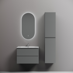 Тумба подвесная SANCOS Folk 690х445х500, c двумя ящиками оснащенными доводчиками, Ergraut soft,FL70ES