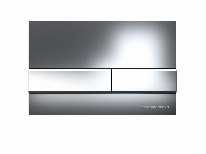 Система инсталляции для унитазов CERAMICANOVA Envision с кнопкой смыва Flat цвет хром, креплениями, CN1002CH