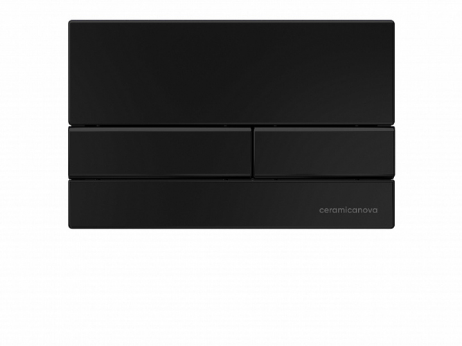 Система инсталляции для унитазов CERAMICANOVA Envision с кнопкой смыва Flat цвет черный матовый, креплениями, CN1002B