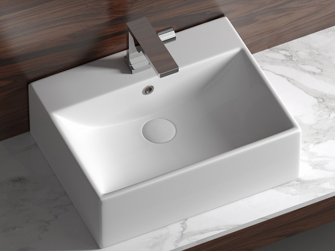 Умывальник CERAMICANOVA Element чаша накладная прямоугольная CN6040