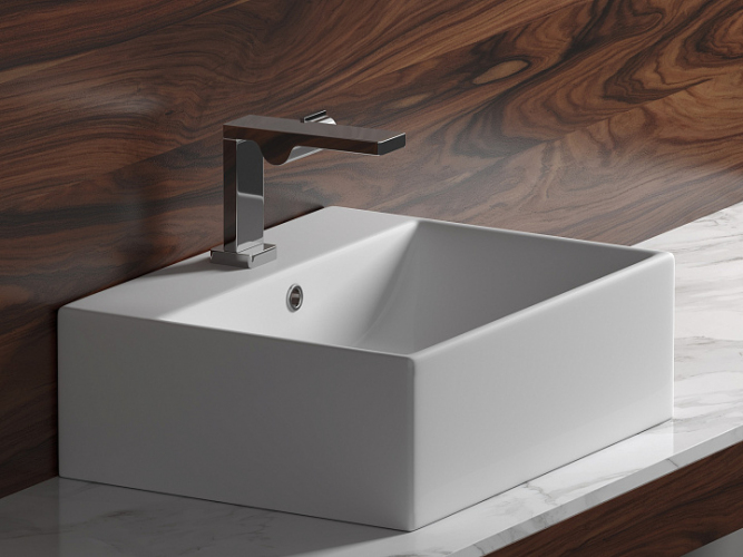 Умывальник CERAMICANOVA Element чаша накладная прямоугольная CN6040