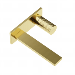 Смеситель для раковины SANCOS Nexus с внутренней частью, брашированное золото, PVD покрытие, SC9013BG