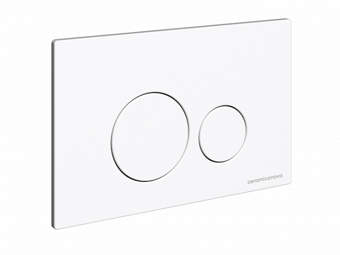 Система инсталляции для унитазов CERAMICANOVA Envision с кнопкой смыва Round цвет белый и креплениями, CN1001W