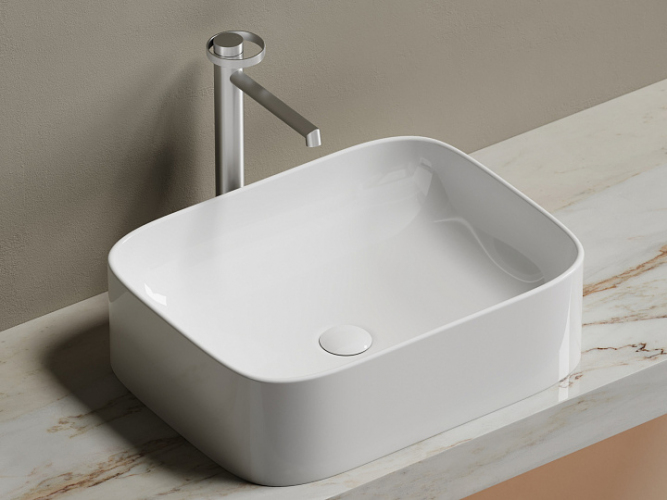 Умывальник CERAMICANOVA Element чаша накладная прямоугольная CN6052