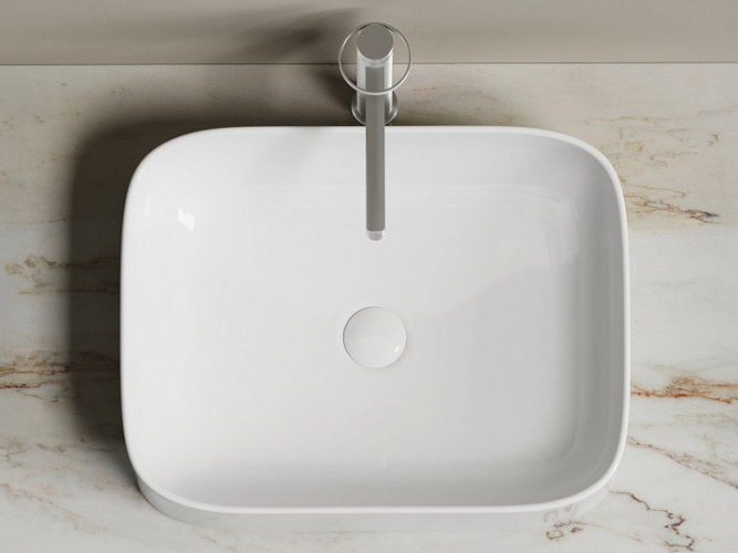 Умывальник CERAMICANOVA Element чаша накладная прямоугольная CN6052