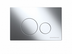 Система инсталляции для унитазов CERAMICANOVA Envision с кнопкой смыва Round цвет хром и креплениями, CN1001CH