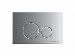 Система инсталляции для унитазов CERAMICANOVA Envision с кнопкой смыва Round цвет хром матовый и креплениями CN1001M