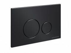 Система инсталляции для унитазов CERAMICANOVA Envision с кнопкой смыва Round цвет чёрный матовый и креплениями, CN1001B