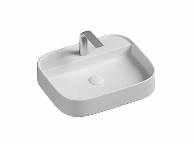 Умывальник CERAMICANOVA Element чаша накладная прямоугольная CN6034