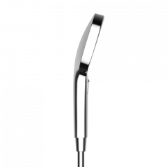 Душевая лейка SANCOS Nok round, кнопочное управление, диаметр 130 мм, 3 режима, цвет хром/белый, SC6001CH-W