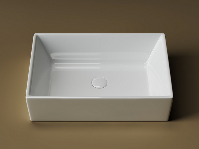 Умывальник CERAMICANOVA Element чаша накладная прямоугольная CN5013