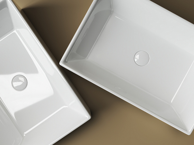 Умывальник CERAMICANOVA Element чаша накладная прямоугольная CN5013