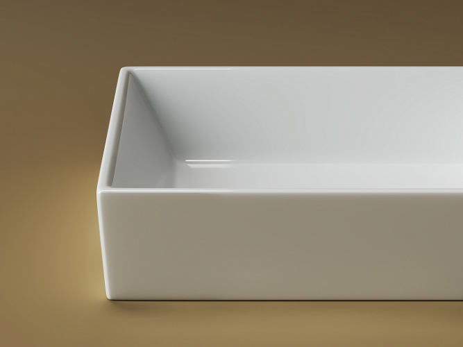 Умывальник CERAMICANOVA Element чаша накладная прямоугольная CN5013