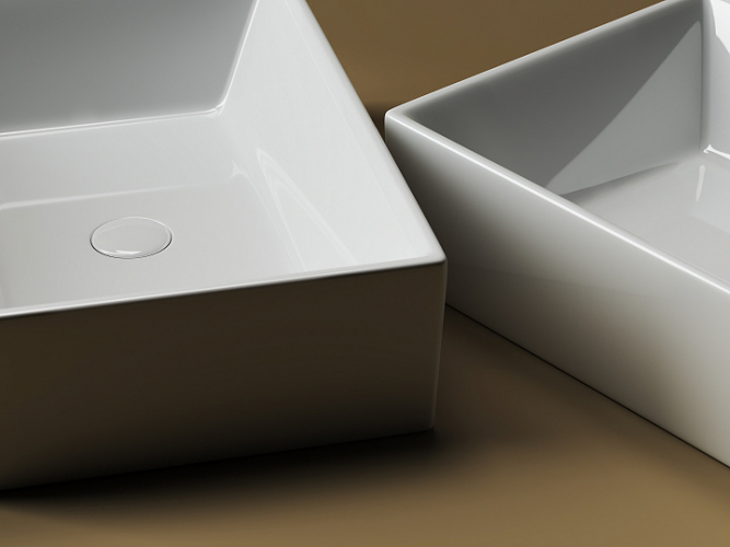 Умывальник CERAMICANOVA Element чаша накладная прямоугольная CN5013