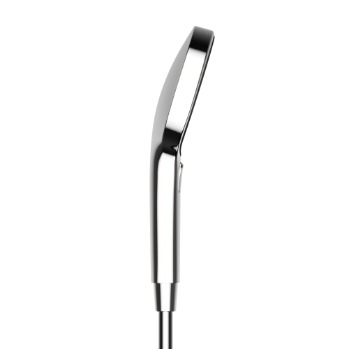 Душевая лейка SANCOS Nok round, кнопочное управление, диаметр 130 мм, 3 режима, цвет хром/черный матовый, арт SC6001CH-B, SC6001CH-B