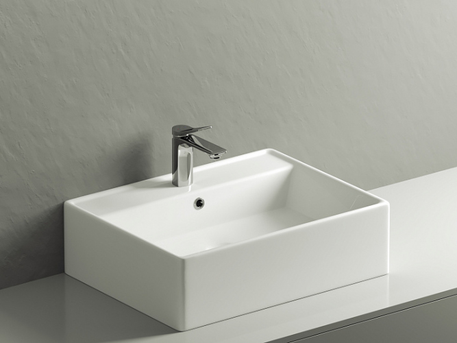 Умывальник CERAMICANOVA Element чаша накладная прямоугольная CN6046