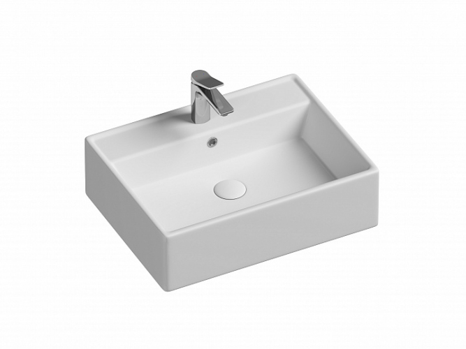 Умывальник CERAMICANOVA Element чаша накладная прямоугольная CN6046