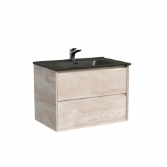 Тумба подвесная SANCOS Marmi 2.0 690х445х520 с двумя ящиками оснащенными доводчиками скрытого монтажа, дуб галифакс натуральный, MR2.070EG