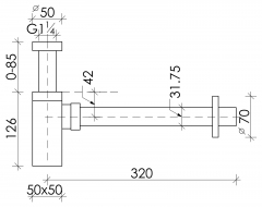 Сифон для раковины 70002CH