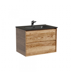 Тумба подвесная SANCOS Marmi 2.0 690х445х520 с двумя ящиками оснащенными доводчиками скрытого монтажа, дуб чарльстон,MR2.070ECH