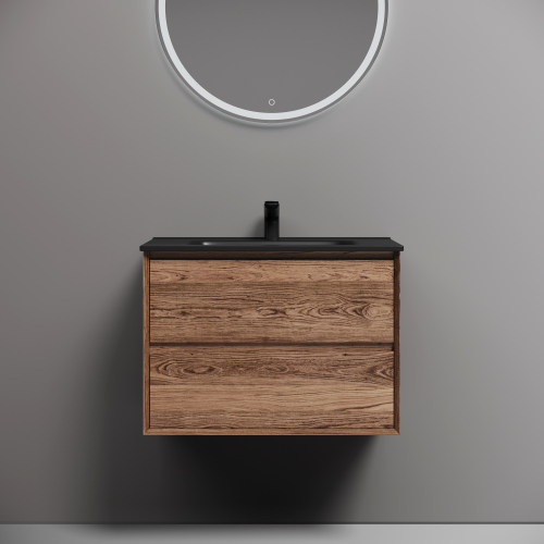 Тумба подвесная SANCOS Marmi 2.0 690х445х520 с двумя ящиками оснащенными доводчиками скрытого монтажа, дуб чарльстон,MR2.070ECH