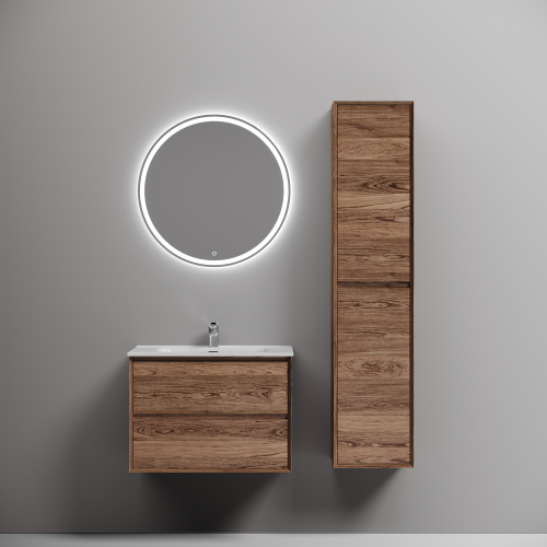 Тумба подвесная SANCOS Marmi 2.0 690х445х520 с двумя ящиками оснащенными доводчиками скрытого монтажа, дуб чарльстон,MR2.070ECH