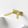 Смеситель для раковины SANCOS Studio c внутренней частью, брашированное золото, PVD покрытие, SC9017BG