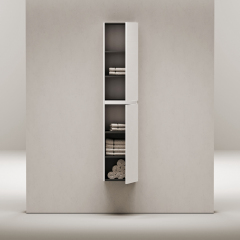 Шкаф-пенал SANCOS Folk подвесной, Bianco 350х350х1650 мм, PFL35W