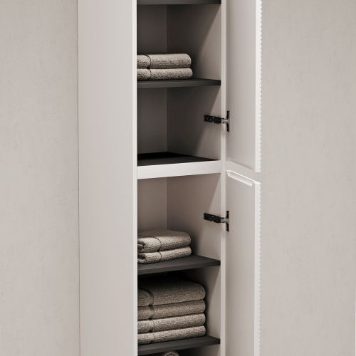 Шкаф-пенал SANCOS Folk подвесной, Bianco 350х350х1650 мм, PFL35W