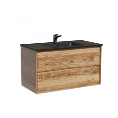 Тумба подвесная SANCOS Marmi 2.0 890х445х520 с двумя ящиками оснащенными доводчиками скрытого монтажа, дуб чарльстон,MR2.090ECH