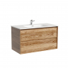 Тумба подвесная SANCOS Marmi 2.0 890х445х520 с двумя ящиками оснащенными доводчиками скрытого монтажа, дуб чарльстон,MR2.090ECH